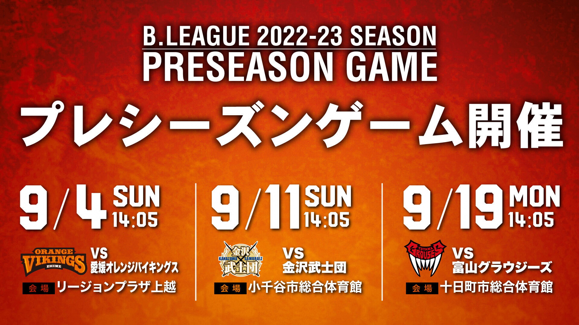 新潟アルビレックスBB プレシーズンマッチチケット 新潟アルビレックスBB プレシーズンゲーム十日町大会 9月19日開催